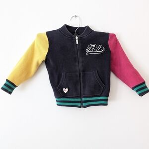 Ralph Lauren Polo Vintage kids reversible bomber jacket girls  RARE